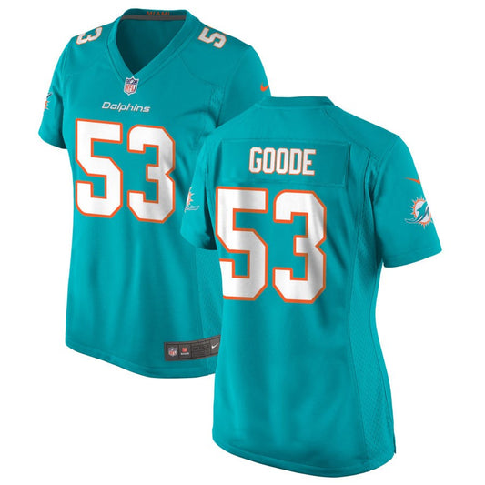 Cameron Goode Miami Dolphins Nike Women's Game Jersey - Aqua