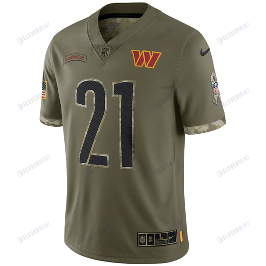 Sean Taylor Washington Commanders 2022 Salute To Service Retired Player Limited Jersey - Olive