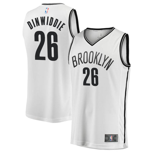 Spencer Dinwiddie Brooklyn Nets Fanatics Branded Fast Break Replica Jersey - Association Edition - White