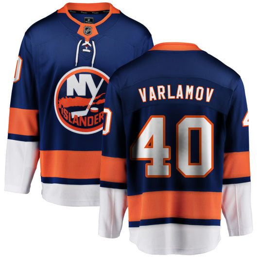 Semyon Varlamov New York Islanders Fanatics Branded Home Breakaway Jersey - Blue