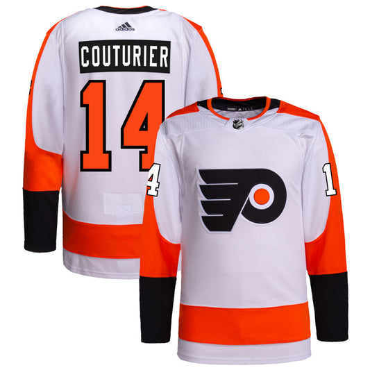 Sean Couturier Philadelphia Flyers adidas Away Authentic Pro Jersey - White