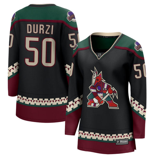 Sean Durzi Arizona Coyotes Fanatics Branded Women's 2021/22 Home Breakaway Jersey - Black