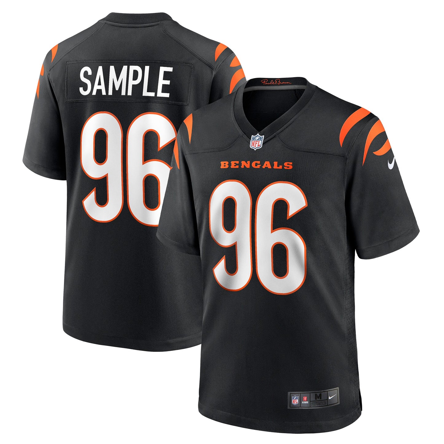 Cam Sample Cincinnati Bengals Nike Game Jersey - Black