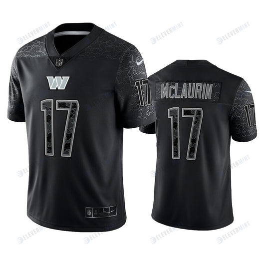 Terry McLaurin 17 Washington Commanders Black Reflective Limited Jersey - Men