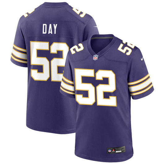 Sheldon Day Minnesota Vikings Nike Classic Game Jersey - Purple