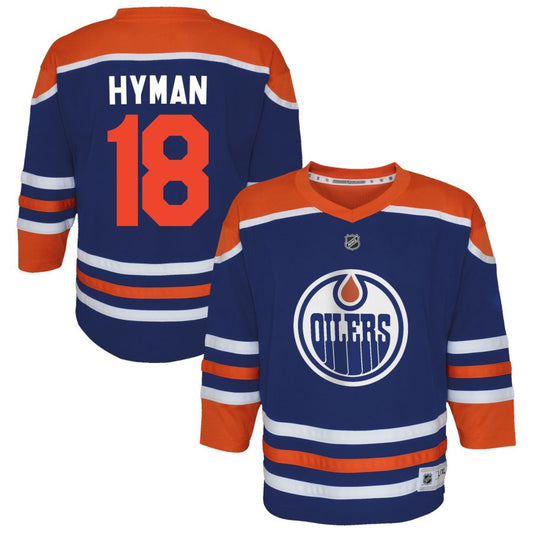 Zach Hyman  Edmonton Oilers Outerstuff Preschool Home Replica Jersey - Royal