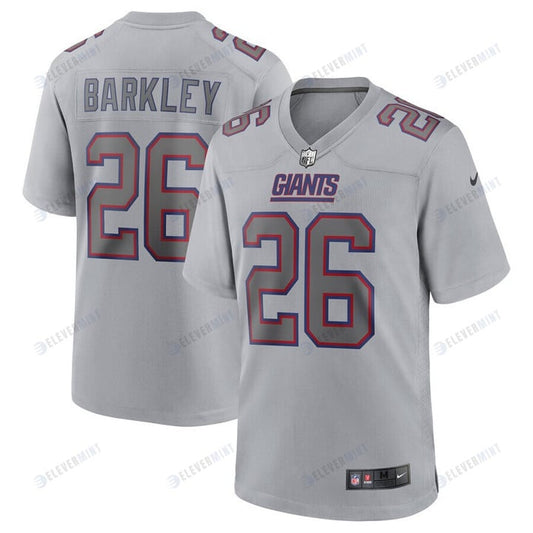 Saquon Barkley New York Giants Atmosphere Fashion Game Jersey - Gray