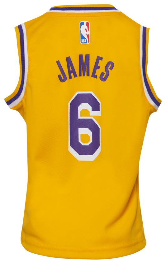 Boys' Preschool  Outerstuff Lakers Replica Icon Road Jersery - Yellow