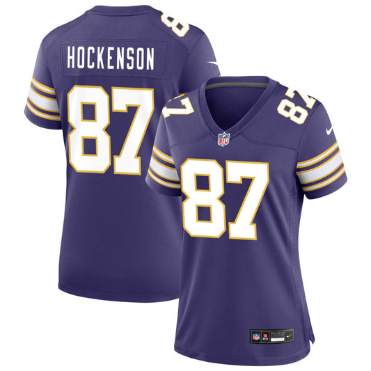 T.J. Hockenson Minnesota Vikings Nike Women's Classic Game Jersey - Purple