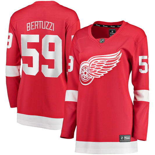 Tyler Bertuzzi Detroit Red Wings Fanatics Branded Women's Home Breakaway Player Jersey - Red