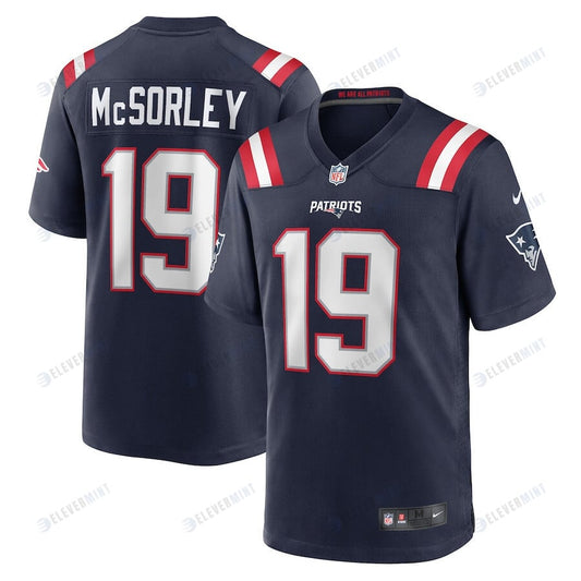 Trace McSorley 19 New England Patriots Game Player Men Jersey - Navy