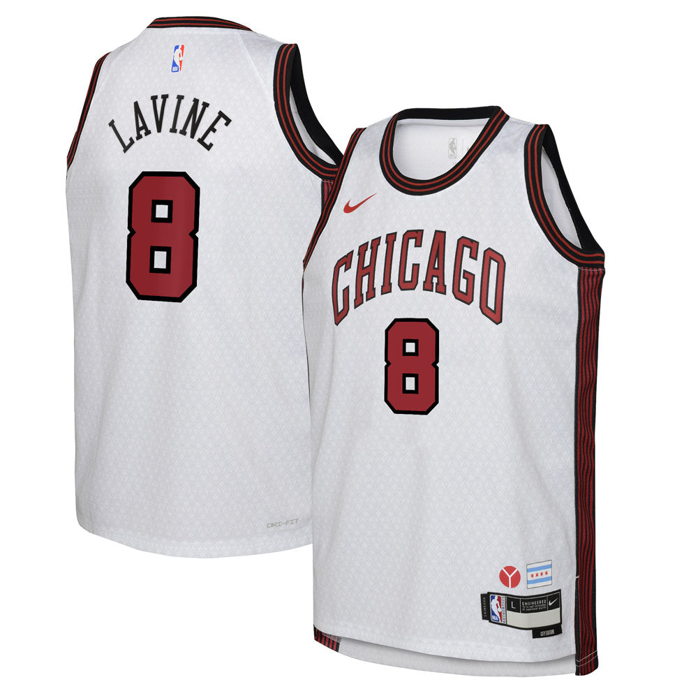 Youth Chicago Bulls Zach LaVine City Edition Jersey - White