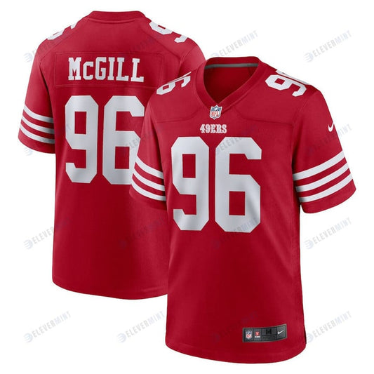 T.Y. McGill 96 San Francisco 49ers Home Game Player Jersey - Scarlet