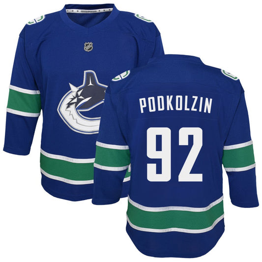 Vasily Podkolzin Vancouver Canucks Youth Replica Jersey - Blue