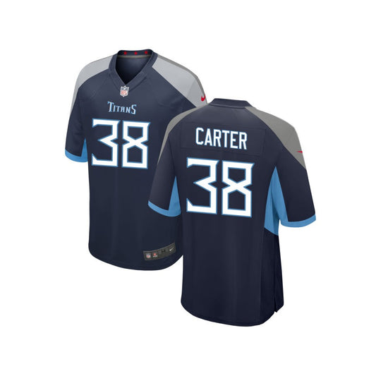 Shyheim Carter Tennessee Titans Nike Youth Game Jersey - Navy