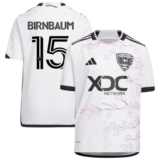 Steven Birnbaum D.C. United adidas Youth 2023 The Cherry Blossom Kit Replica Jersey - White