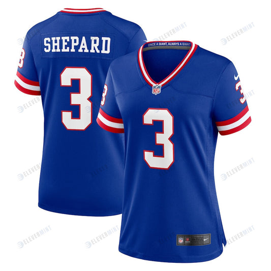 Sterling Shepard 3 New York Giants Women Classic Game Jersey - Royal