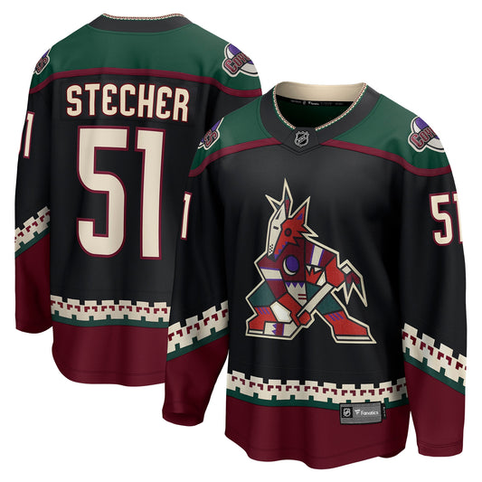 Troy Stecher Arizona Coyotes Fanatics Branded Home Breakaway Player Jersey - Black