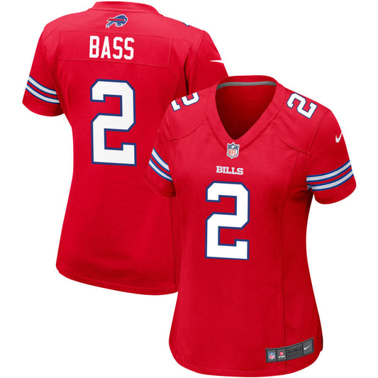 Tyler Bass Buffalo Bills Nike Women's Alternate Game Jersey - Red