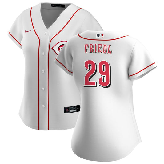 TJ Friedl Cincinnati Reds Nike Women's Home Replica Jersey - White