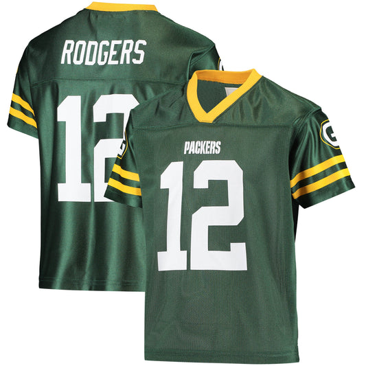 Youth Aaron Rodgers Green Green Bay Packers Player Replica Jersey