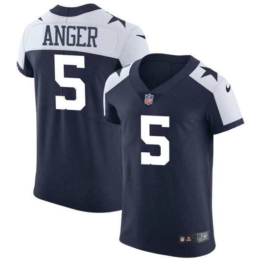 Bryan Anger Dallas Cowboys Nike Alternate Vapor Elite Jersey - Navy