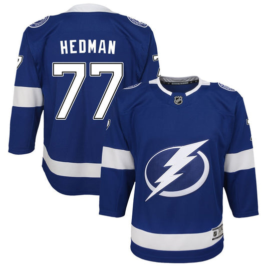 Victor Hedman Tampa Bay Lightning Youth Home Premier Jersey - Blue