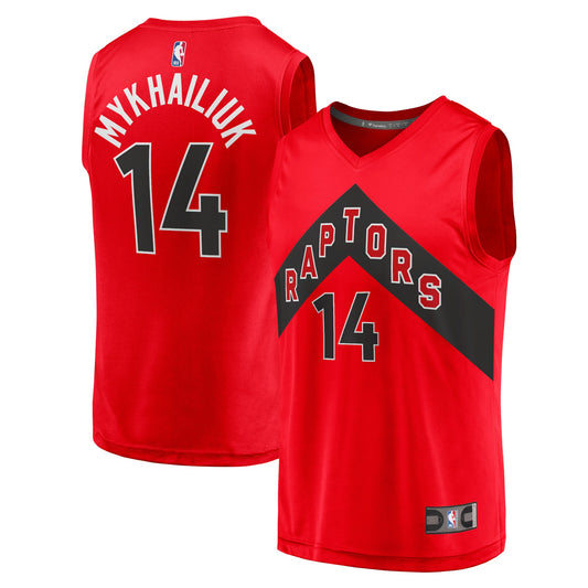 Svi Mykhailiuk Toronto Raptors Fanatics Branded 2021/22 Fast Break Replica Jersey - Icon Edition - Red