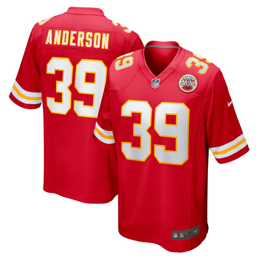 Zayne Anderson Kansas City Chiefs Nike Player Game Jersey - Red