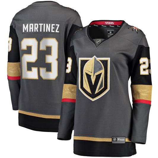 Alec Martinez Vegas Golden Knights Fanatics Branded Women's Breakaway Alternate Player Jersey - Gray