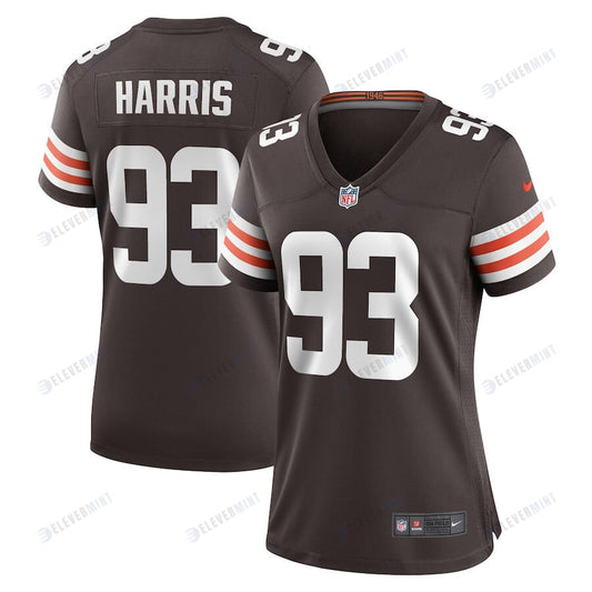 Shelby Harris 93 Cleveland Browns Women Team Game Jersey - Brown