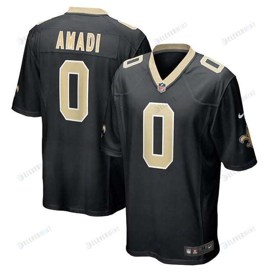 Ugo Amadi 0 New Orleans Saints Men's Game Jersey - Black