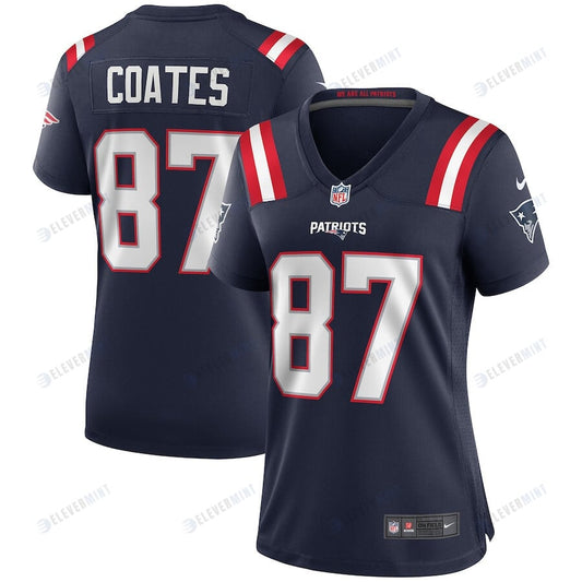 Ben Coates 87 New England Patriots Women Game Retired Jersey - Navy