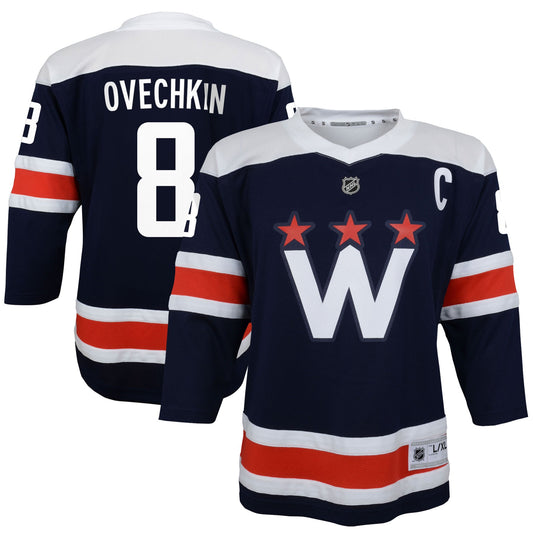 Alexander Ovechkin Washington Capitals Youth 2020/21 Alternate Replica Player Jersey - Navy