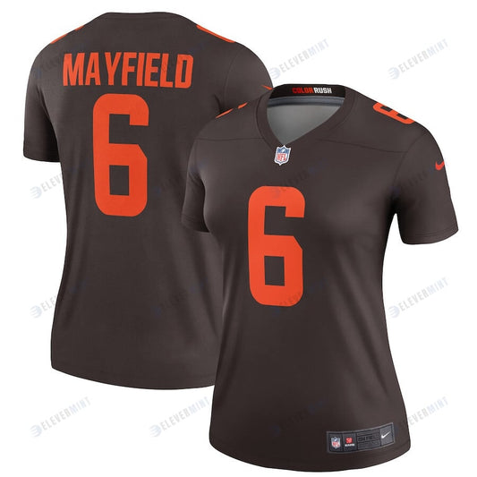 Baker Mayfield 6 Cleveland Browns Women's Alternate Legend Jersey - Brown