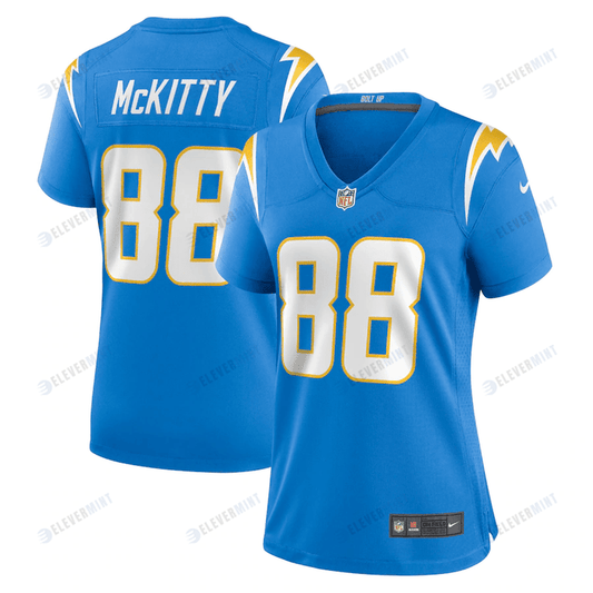 Tre McKitty 88 Los Angeles Chargers Women's Game Jersey - Powder Blue