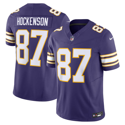 T.J. Hockenson Minnesota Vikings Nike Classic Vapor F.U.S.E. Limited Jersey - Purple