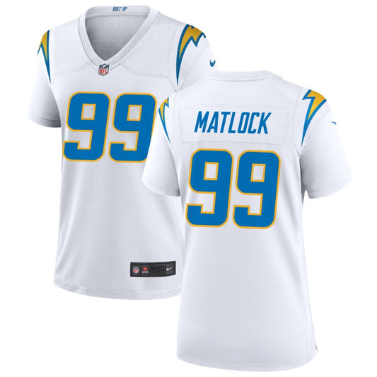 Scott Matlock Nike Los Angeles Chargers Women's Game Jersey - White