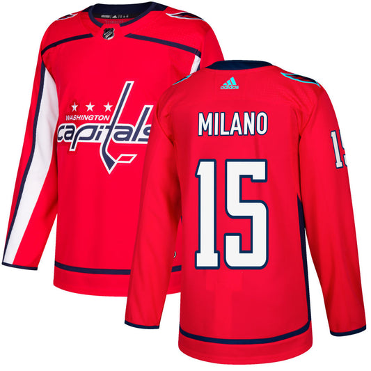 Sonny Milano Washington Capitals adidas Authentic Jersey - Red