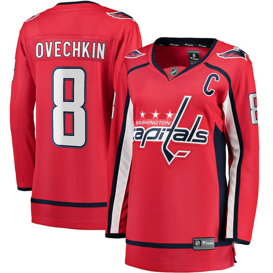 Women's Alexander Ovechkin Fanatics Capitals Home Breakaway Jersey - Red