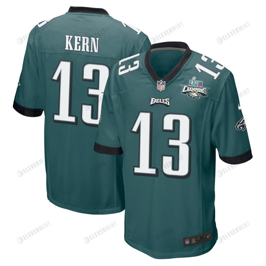 Brett Kern 13 Philadelphia Eagles Super Bowl LVII Champions 2 Stars Men Game Jersey - Midnight Green