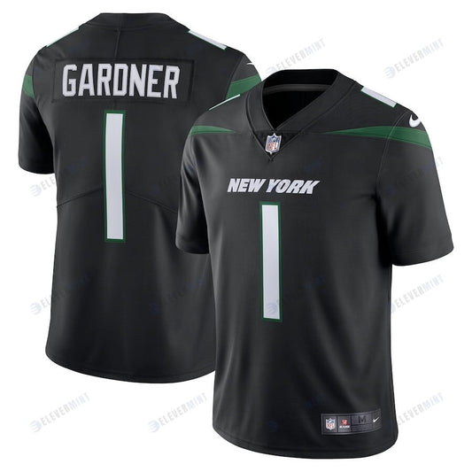 Ahmad Sauce Gardner 1 New York Jets Men's Vapor Limited Jersey - Black