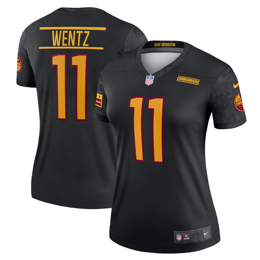 Carson Wentz Washington Commanders Nike Women's Alternate Legend Jersey - Black