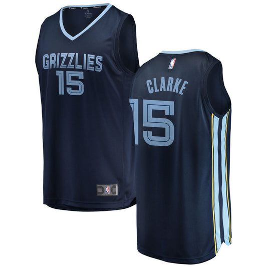 Brandon Clarke Memphis Grizzlies Fanatics Branded 2018/19 Fast Break Replica Jersey Navy - Icon Edition