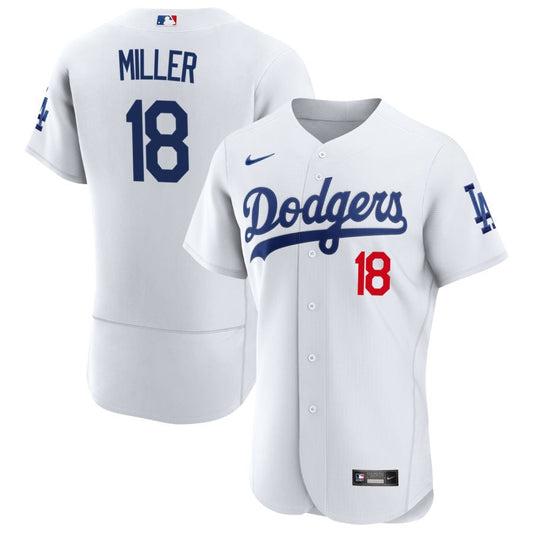 Shelby Miller Los Angeles Dodgers Nike Home Authentic Patch Jersey - White