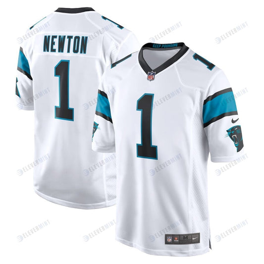 Cam Newton 1 Carolina Panthers Men's Game Jersey - White