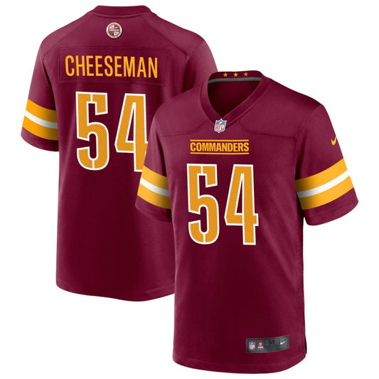 Camaron Cheeseman Washington Commanders Nike Game Player Jersey - Burgundy