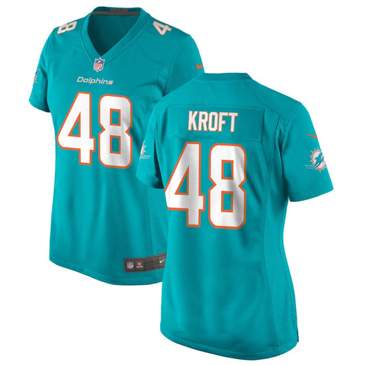 Tyler Kroft Miami Dolphins Nike Women's Game Jersey - Aqua