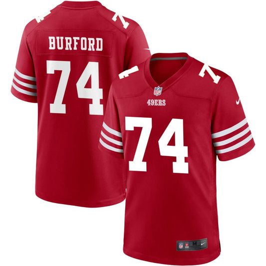 Spencer Burford San Francisco 49ers Nike Jersey - Scarlet