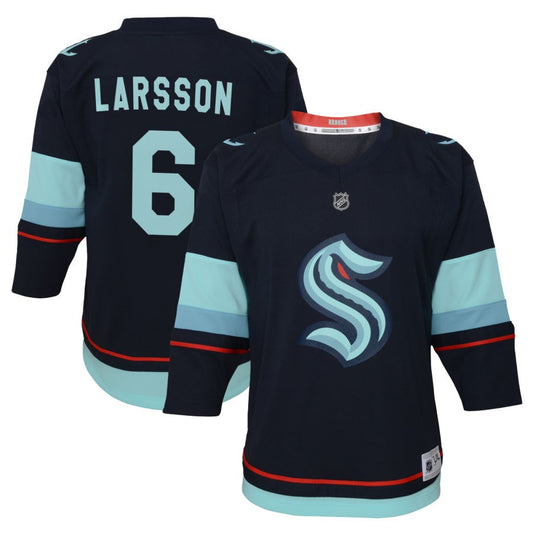 Adam Larsson Seattle Kraken Toddler Home Replica Jersey - Navy